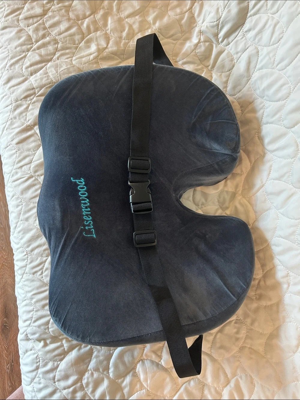 Ergonomic Coccyx Cushion - Charcoal for desk chair